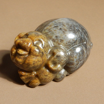 Popular Dialect Hetian Jade Special Grade Qinghai Material Yoniugou Osmanthus Cake Water Herb Qin Zodiac Pig Handle Ornament X2