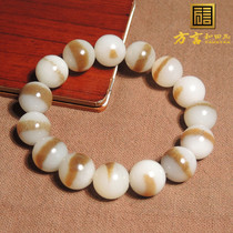 Dialogue boutique and Tian Yu Collection level Xinjiang and the end corn white jade belt first line of Tianjin 14mm ball bracelet h7