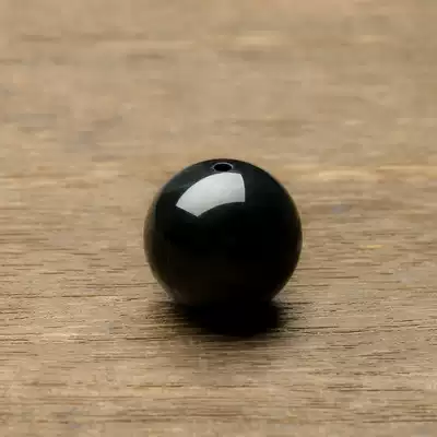 Dialect Hetian Jade special only 120 fine Xinjiang ink Jade seed material pitch black as ink 18 round beads promotion X
