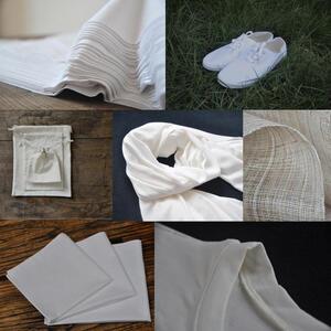 Plant Dyed White Gray Cloth Collection Grass Dyed DIY White Material Tie Dyed Wax Dyed Blue Dyed Raw Materials