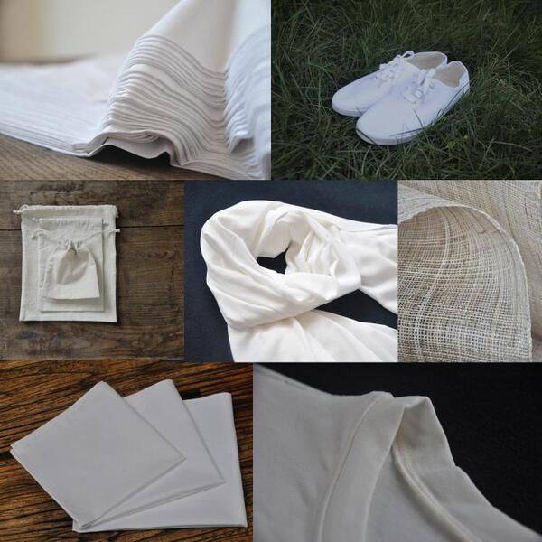 Plant Dyed White Gray Cloth Collection Grass Dyed DIY White Material Tie Dyed Wax Dyed Blue Dyed Raw Materials