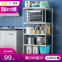 11 chiều giá bếp sàn nhiều tầng lưu trữ giá inox nhà bếp đồ dùng lò vi sóng kệ lò xửng hấp
