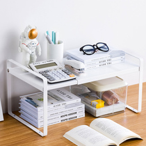 Student bookshelf simple desktop telescopic shelf Home Office simple dormitory storage artifact