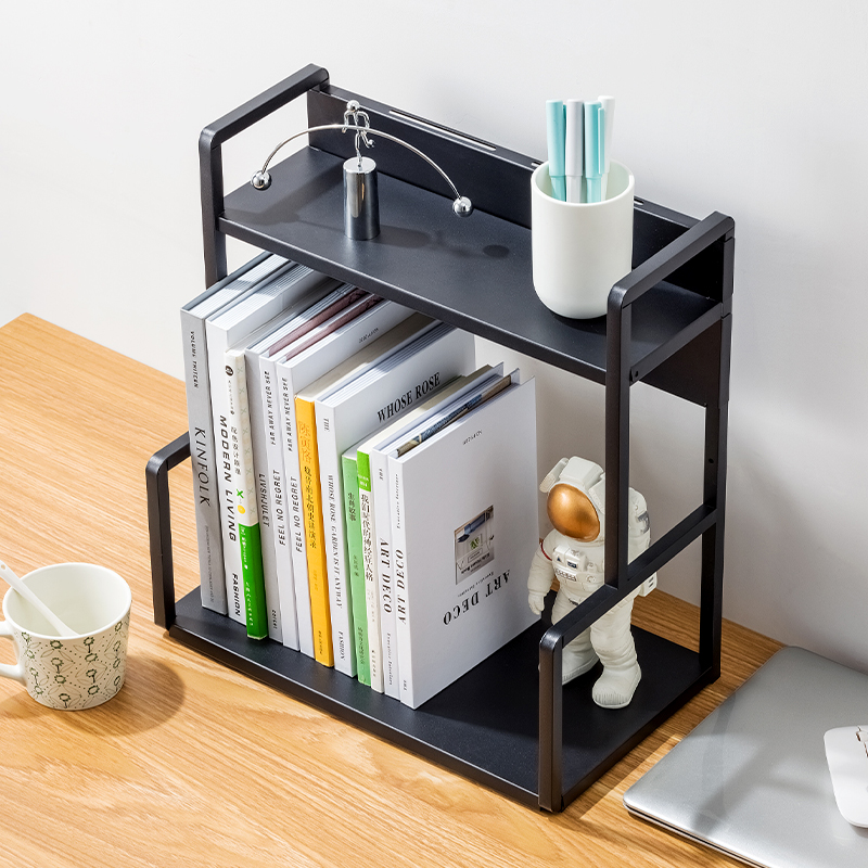 Simple children's small bookshelf on the desk student dormitory desktop shelf simple multi-layer bookcase storage office