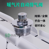 Hydroelectricity Heating sheet Home warmer Automatic bleed valve exhaust pure copper valve Manual running wind heating wire plug