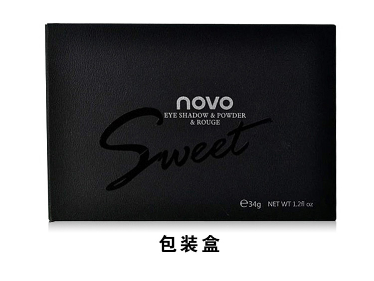 Novo makeup set 12 màu phấn mắt 2 màu blush công suất sửa chữa bột ánh sáng cao bóng trái đất hun khói hộp trang điểm phấn mắt dạng thỏi