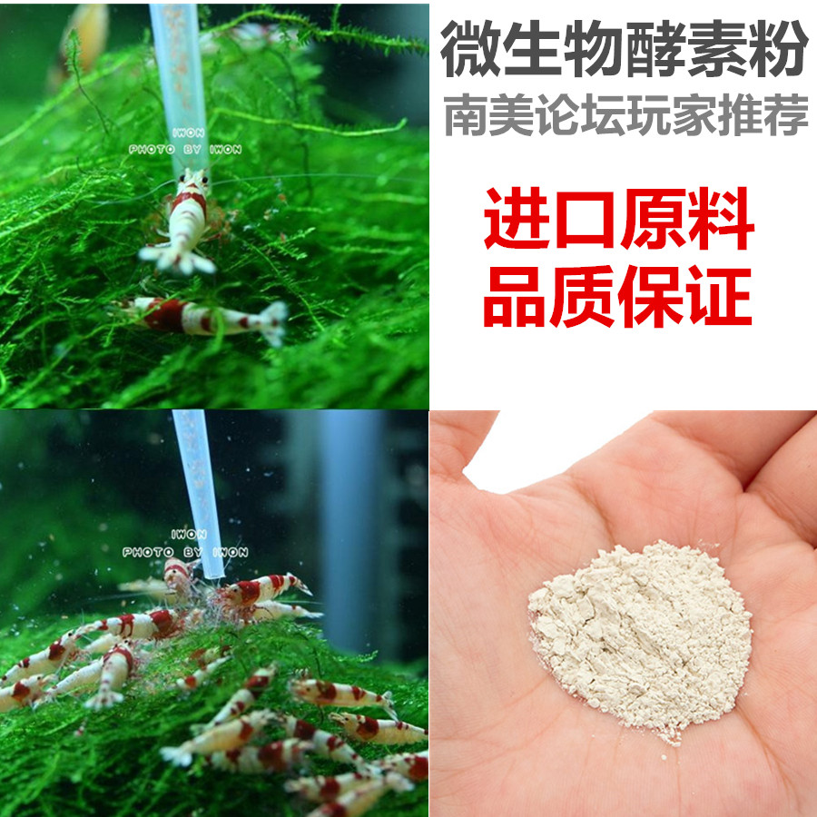 Natural microbial powder Enzyme Enzyme powder Crystal shrimp Shrimp Shrimp Ornamental shrimp Imported raw materials