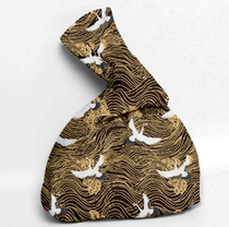 Federal walking horse and wind wristwatch bag (cranes)