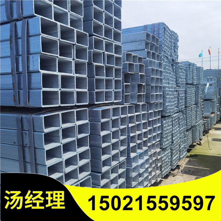 Square pipe 100 * 100 galvanized square pipe iron pipe black square steel steel pipe Q235 square pipe hollow square pipe 60 * 80 hot-dip galvanized