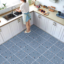  Thickened wear-resistant kitchen floor stickers Self-adhesive floor bathroom waterproof floor stickers Bathroom non-slip toilet floor tile stickers