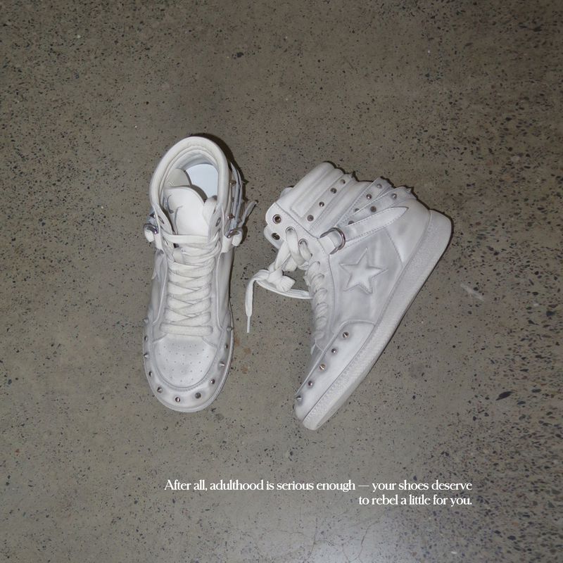 Mooreyu Atelier First-Layer Cowhide Distressed High-Top Shoes for Women, Casual Thick-Soled Inner Height-Increasing Sports Sneakers for Autumn Mooreyu Atelier First-Layer Cowhide Distressed High-Top Shoes for Women, Casual Thick-Soled Inner Height-Increasing Sports Sneakers for Autumn