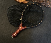 Handmade solid wood stream cheat net Asian fly Makou Xige trout fishing ultra-lightweight portable fish copy net