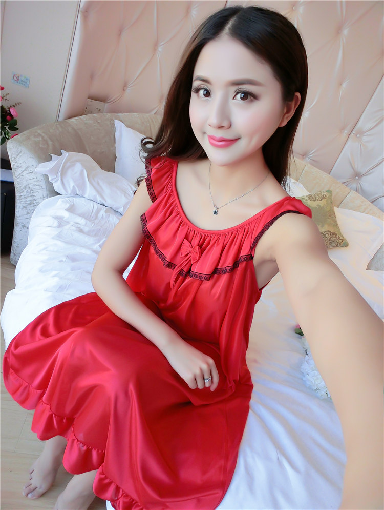 Siêu lớn kích thước nightdress nữ mùa hè 300 pound phụ nữ mang thai cộng với phân bón để tăng 230 lỏng kích thước lớn mang thai băng lụa dài đồ ngủ