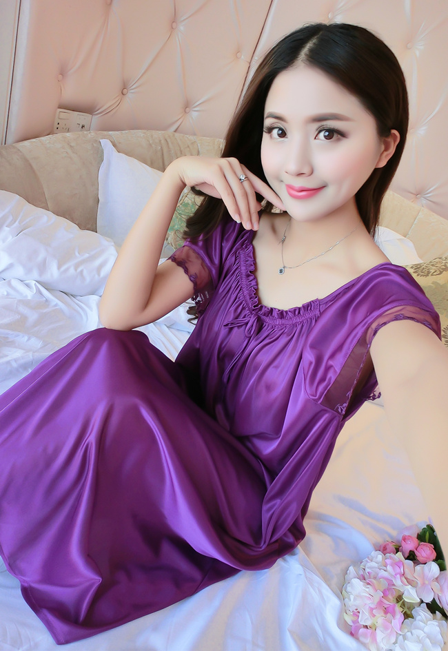 Phụ nữ mang thai nightdress nữ mùa hè kích thước lớn lỏng chất béo mm mang thai thời gian 200 kg dài sexy băng lụa mỏng voan đồ ngủ