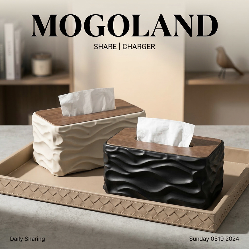 Italian-Style Hotel Tissue Box, Living Room, Light Luxury, High-End, Artistic, High-Class, Creative Desktop Designer Tissue Box