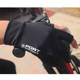 Cycling gloves for men, summer thin sun protection and anti-skating silk driving and fishing touch screen leaky half-finger long gloves for women