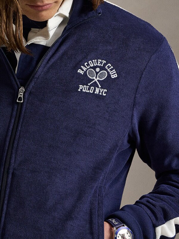 Ralph Lauren Polo Ralph Lauren Towel-Bottomed Stand-Collar Full-Zip Sports Jacket