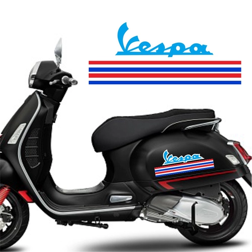 Подходит для наклейки на шлем Vespa GTS300 Sprint 150 Водонепроницаемая отражающая личность декоративная наклейка для тела