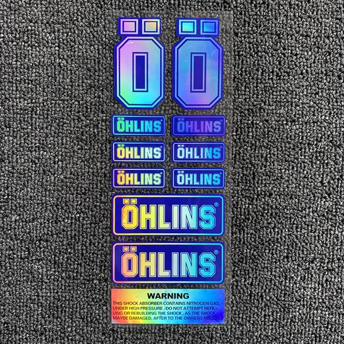 Водонепроницаемый солнцезащитный мотоцикл наклейка с красочным лазером Scorpio Ohlins Car Sticker Biajo Shoei Sticker Scratch