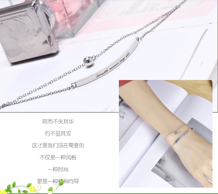 Vòng tay chữ cái Nữ Hàn Quốc Tính cách đơn giản Sinh viên Tươi Sen Bạn gái Chuỗi Chuỗi Tên tùy chỉnh Quà tặng Vòng tay đá moonstone