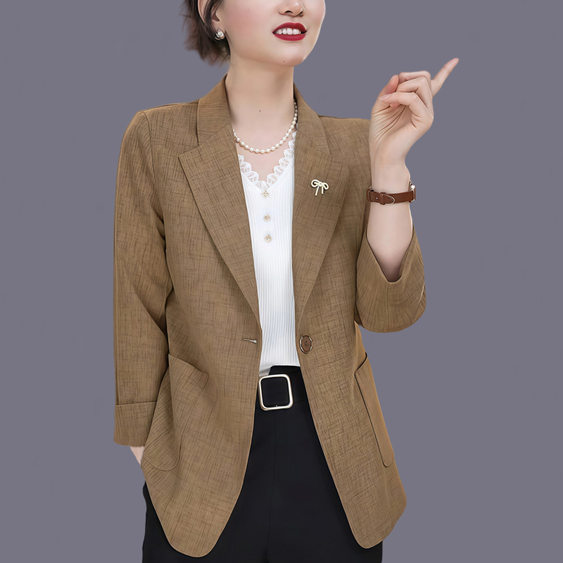 Authentic High-End Sun Protection Suit Mom Jacket Spring and Summer Korean Fashion Middle-Aged Women's Outer Suit Small Fragrant Top