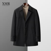 Minimalist fashion mens wind coat jacket spring and autumn slim fit for casual mens Korean version Inron suit collar blouse