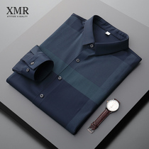 Light extravagant mens clothing free of hot anti-wrinkle long sleeve shirt mens spring and autumn casual blouses 2022 new body-repairing elastic lining clothes