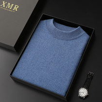 Soft glutinous semi-high collar cashmere sweater 100 pure cashmere youth casual undershirt winter warm mountain cashmere sweater