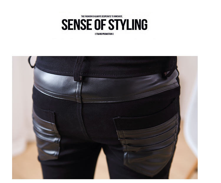 Pantalon cuir homme serré pour adolescent - Ref 1488962 Image 15