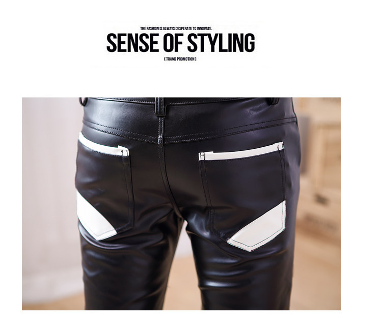 Pantalon cuir homme serré pour adolescent - Ref 1488962 Image 36
