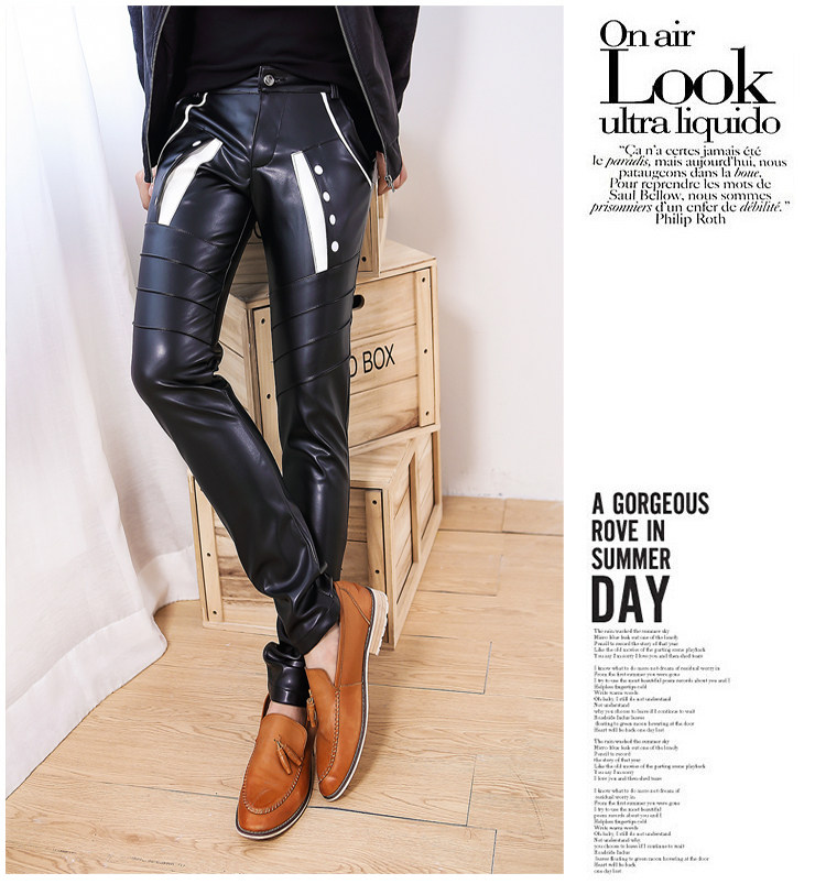Pantalon cuir homme serré pour adolescent - Ref 1488962 Image 31