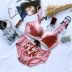 Ngày đầu năm mới Cô gái Nhật Bản Bra No Trace No Steel Ring Thin Điều chỉnh đồ lót Sexy Bra Set quần lọt khe  Bộ đồ lót