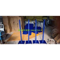 Track and field running static walking competition track finishing post