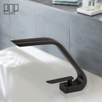 POP bathroom full copper single hole Basin hot and cold faucet creative sub basin wash basin face wash basin Splash Splash tap