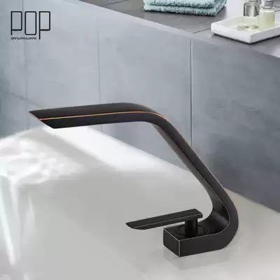 POP bathroom full copper single hole Basin hot and cold faucet creative sub basin wash basin face wash basin Splash Splash tap
