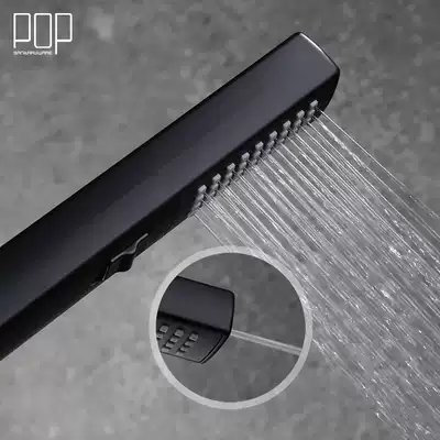 POP bathroom booster handheld nozzle multi-function press adjustment shower single head showerhead shower head