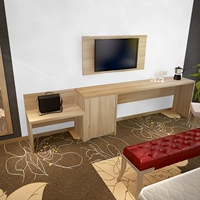 Nhà máy trực tiếp tùy chỉnh nội thất khách sạn căn hộ TV bàn bàn máy tính bàn hành lý tủ bàn kệ tivi đẹp