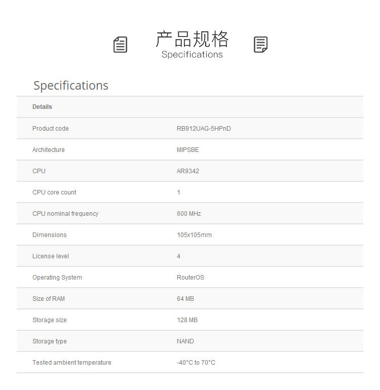 Сетевой мост mikrotik rb912uag-5hpnd ros千兆 无线ap主板 300m