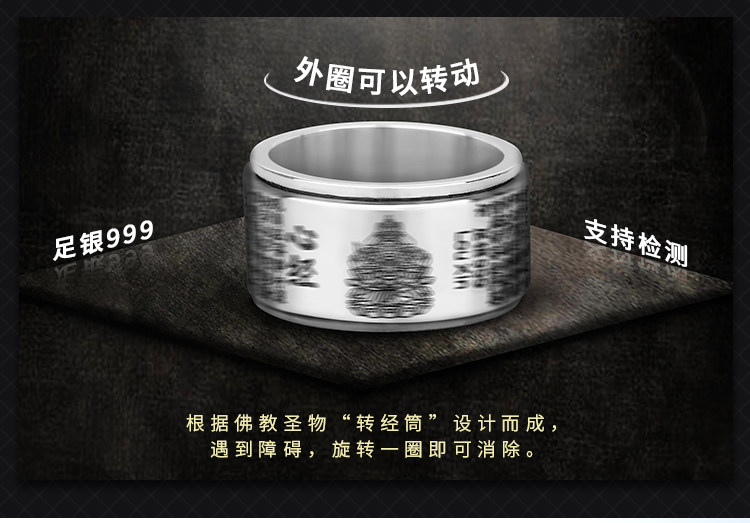 Bague homme en Argenterie - Ref 3088598 Image 8