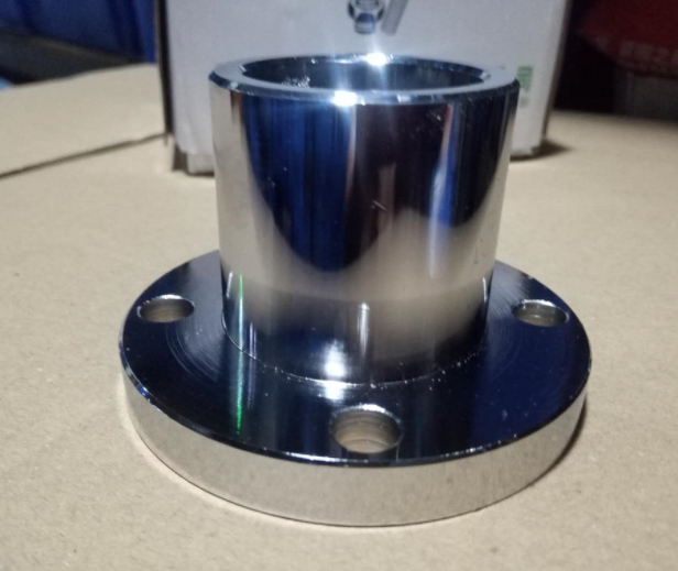 Chrome-plated optical axis support base optical axis flange bearing seat optical axis fixed seat shaft abutment heterodiameter abutment 18 22