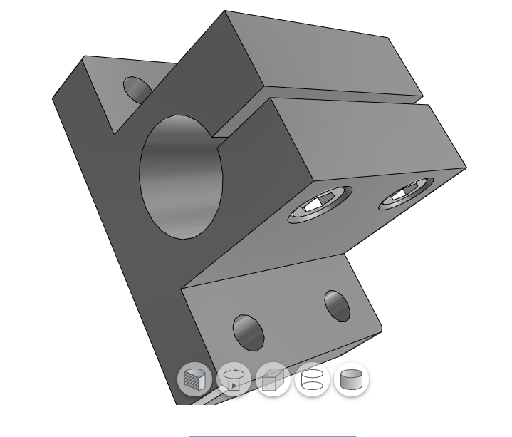 Bearing fixed bracket vertical shaft support seat optical axis bracket fixed seat fixed optical axis bracket vertical axis abutment