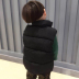 Áo chống trẻ em xuống cổ áo cotton cổ áo trẻ em vừa và nhỏ Phiên bản Hàn Quốc áo vest dày cho bé trai mùa thu / đông quần áo trẻ em nam Áo ghi lê