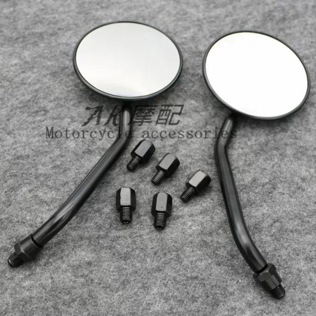 Xe điện bê N1S M1 sửa đổi hoàn toàn bằng gương chiếu hậu bằng kim loại tốc độ 珂 Gương chiếu hậu cá tính TS LITE TC retro - Xe máy lại gương kính tròn xe máy