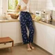 Three gun pyjama của phụ nữ cotton tinh khiết 2020 vào mùa xuân và mùa hè sản phẩm mới thoáng khí quần dài bằng vải cotton ren rộng rãi, mặc bên ngoài quần điều hòa nhiệt độ - Quần tây