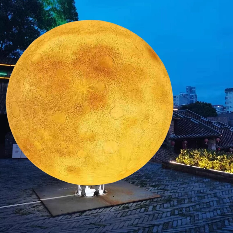 3D Crater Moon Lamp Floor-Standing Outdoor Waterproof Moon Lamp Extra Large Luminous Sphere Bar Mid-Autumn Festival Solar Planet 3D Crater Moon Lamp Floor-Standing Outdoor Waterproof Moon Lamp Extra Large Luminous Sphere Bar Mid-Autumn Festival Solar Planet