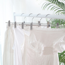 Pants Rack Pants Clips Home Powerful no-dent stainless steel hanging skirt Pants Contained deviner with multifunctional hanger
