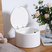 Desktop creative mini trash can small cute Net red home table creative small female living room coffee table table box