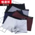 Hengyuanxiang đồ lót nam cotton boxer lỏng thoáng khí thoải mái thanh niên đồ lót bốn góc quần short đầu bông