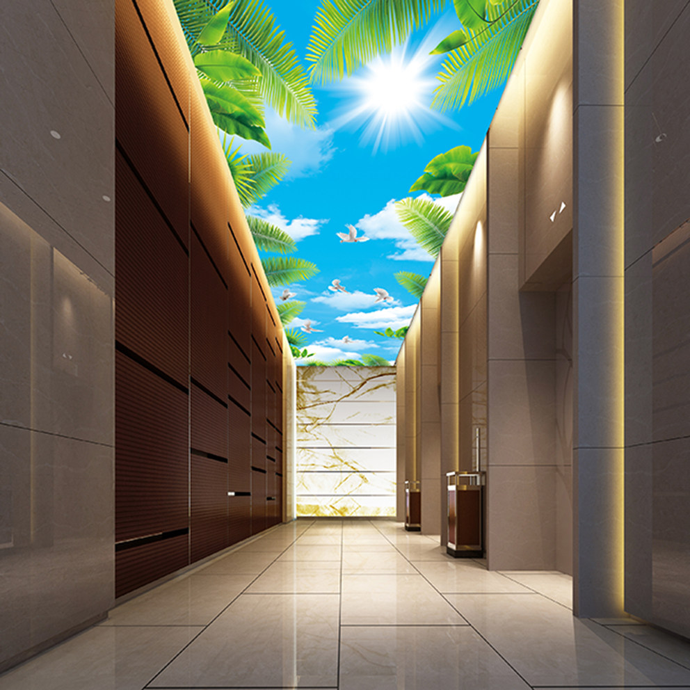 High-definition UV soft film ceiling home improvement ceiling ink painting lines European ceiling Chinese ceiling advertising signboard material