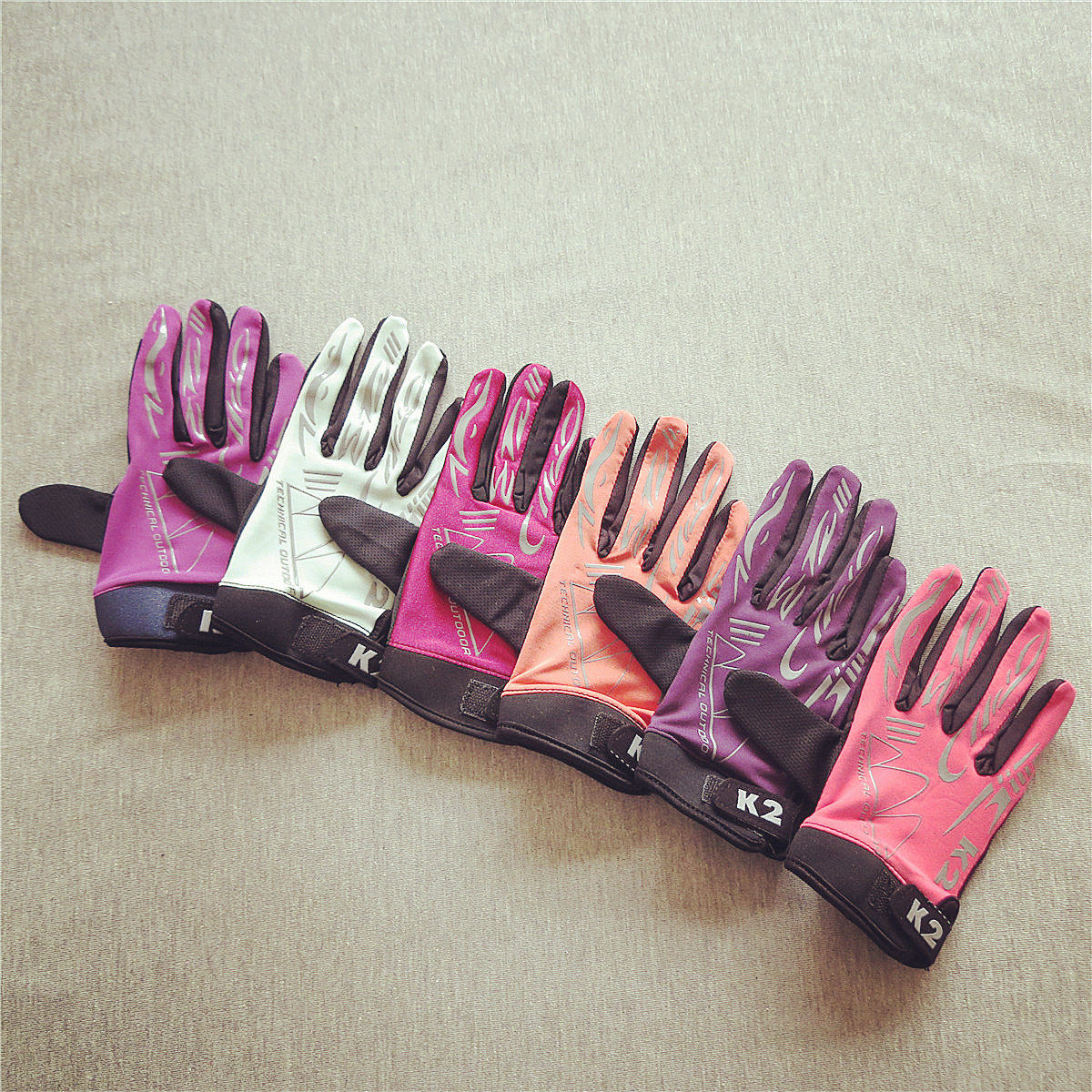 Spring Summer Riding Gloves Bike for men and women Full-length Finger Mountain Gloves Bicycling Equipment Sport Non-slip And Breathable Thin